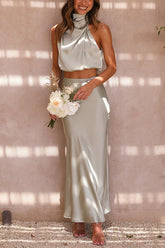 Alessia β Elegant Womenβs Maxi Skirt Set