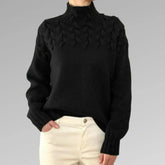 Lucia β Structured Comfort Turtleneck Sweater for Women