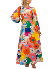 Christine β Floral A-Line Maxi Dress for Women