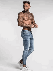 Archie – Casual Plain Blue Pants for Men