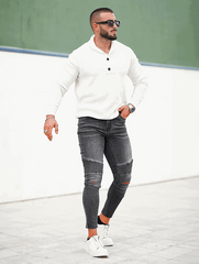 Charles β Riptide Gray Denim Jeans for Men