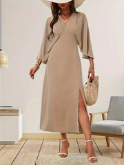 Britany β Romantic A-Line Dress with Ruffle Sleeves for Women