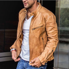 Ryan – Versatile Leather Jacket for Men