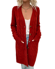 Anna β Cozy Long Knitted Cardigan for Women