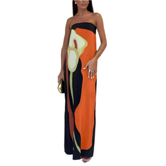 Celestina β Calla Lily Velvet Women's Maxi Dress