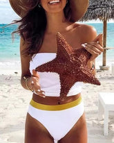 Glizel β Women's Solid Color Tube Bikini