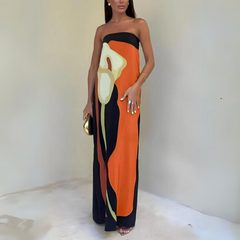 Celestina β Calla Lily Velvet Women's Maxi Dress