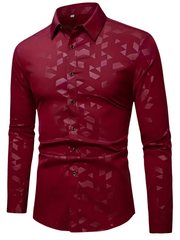 Rhaister β Long Sleeve Button Down Shirt for Men