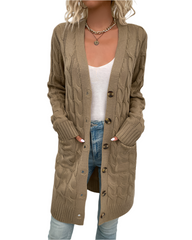 Anna β Cozy Long Knitted Cardigan for Women