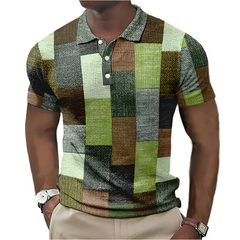 Giorgio – Classic Men’s Checkered Polo Shirt