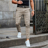 Chris β Fashionable Checked Trousers for Men