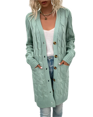 Anna β Cozy Long Knitted Cardigan for Women