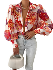 Giulia β Fashionable Women's Printed Blouse