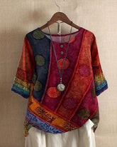 Clara β Vintage Boho Style Womenβs Top
