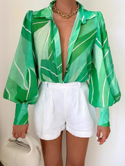 Giulia β Fashionable Women's Printed Blouse