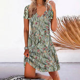 Isabella β Floral Summer Dress with V-Neck for Women