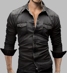 Basil – Smart-Casual Men's Jeans Shirt