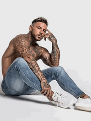 Archie – Casual Plain Blue Pants for Men