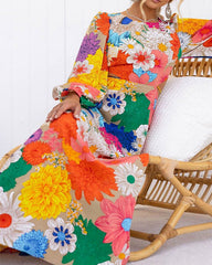 Christine β Floral A-Line Maxi Dress for Women