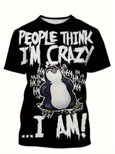 Alessio β Penguin-Crazy Menβs Graphic Tee