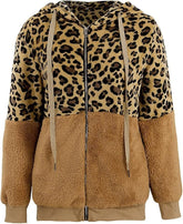 Isabella β Oversized Womenβs Faux Fur Leopard Hoodie