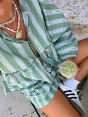 Calista – Trendy Women's Striped Summer Set