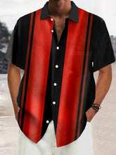 David β Vintage Colorblock T-Shirt for Men