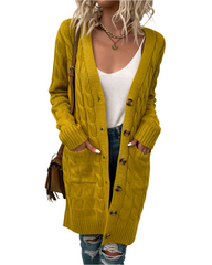 Anna β Cozy Long Knitted Cardigan for Women
