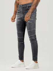 Charles β Riptide Gray Denim Jeans for Men