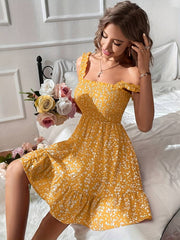 Gianna – Elegant Backless Ruffle Dress for Women