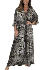 Gianna – Leopard Print Casual Loose Jumpsuit for Women