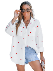 Clara – Romantic Women’s Long-Sleeve Heart Shirt