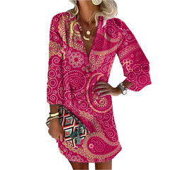 Amora β Comfortable Women's Pink Dress