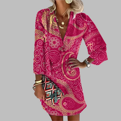 Amora β Comfortable Women's Pink Dress