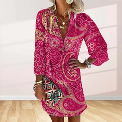 Amora β Comfortable Women's Pink Dress