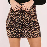 Clara β Leopard Printed Skirt for Women