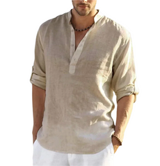 Giovanni – Men’s Linen Collar Shirt