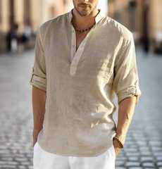 Giovanni – Men’s Linen Collar Shirt