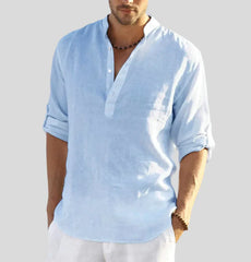 Giovanni – Men’s Linen Collar Shirt