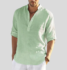 Giovanni – Men’s Linen Collar Shirt