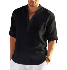 Giovanni – Men’s Linen Collar Shirt