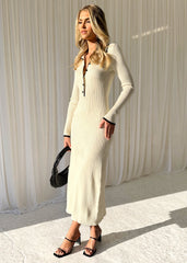 Bianca β Contrast Knit Dress for Women