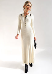 Bianca β Contrast Knit Dress for Women