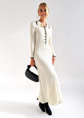 Bianca β Contrast Knit Dress for Women