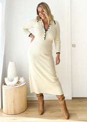 Bianca β Contrast Knit Dress for Women