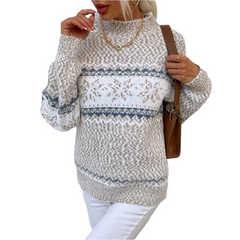 Aurora β Cozy Snowflake Winter Sweater for Women