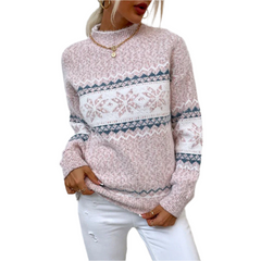 Aurora β Cozy Snowflake Winter Sweater for Women