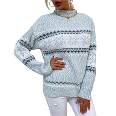 Aurora β Cozy Snowflake Winter Sweater for Women