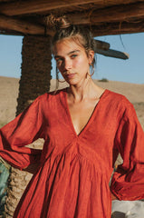 Eloisa – Women’s Embroidered Cotton Dress