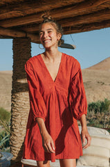 Eloisa – Women’s Embroidered Cotton Dress